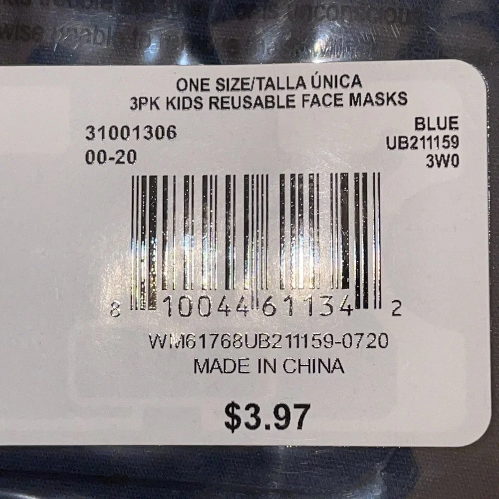 Kid’s Face Mask 3 Pack